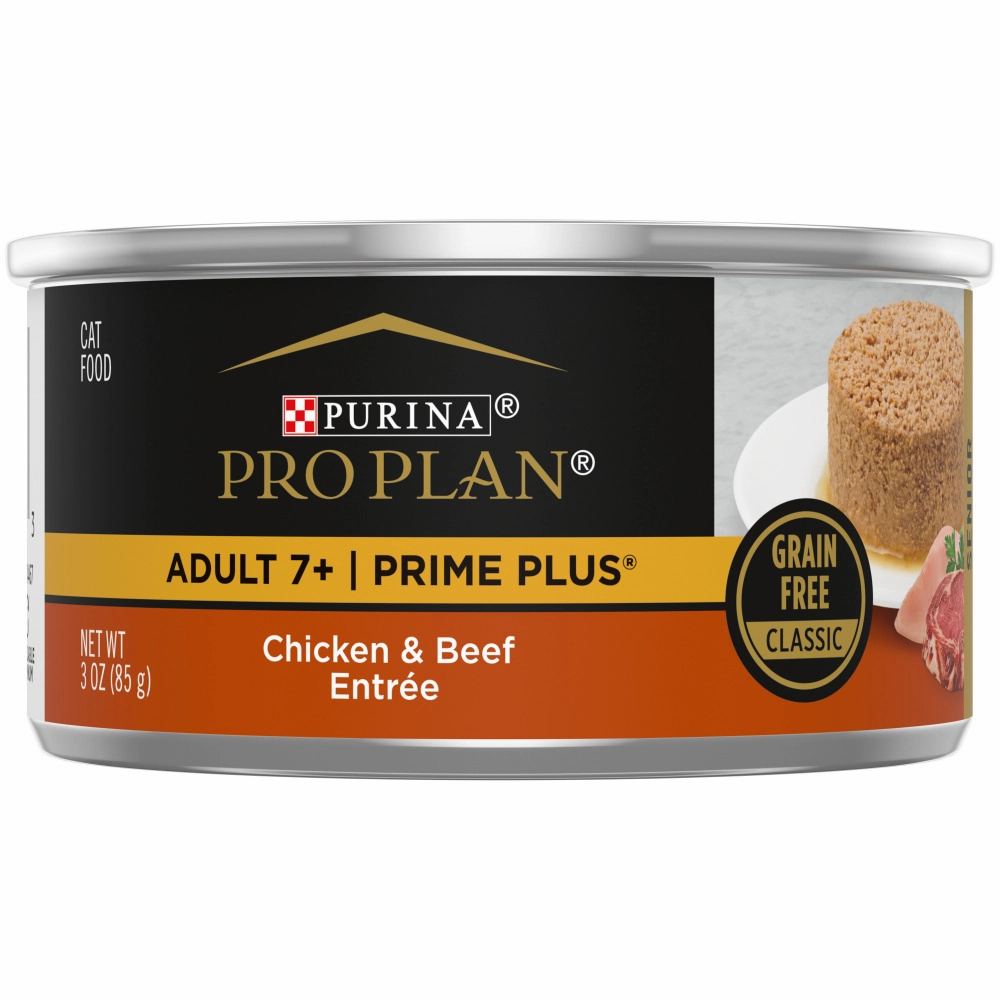 Purina Pro Plan Prime Plus 7  Chicken & Beef Entree Classic Canned Cat Food