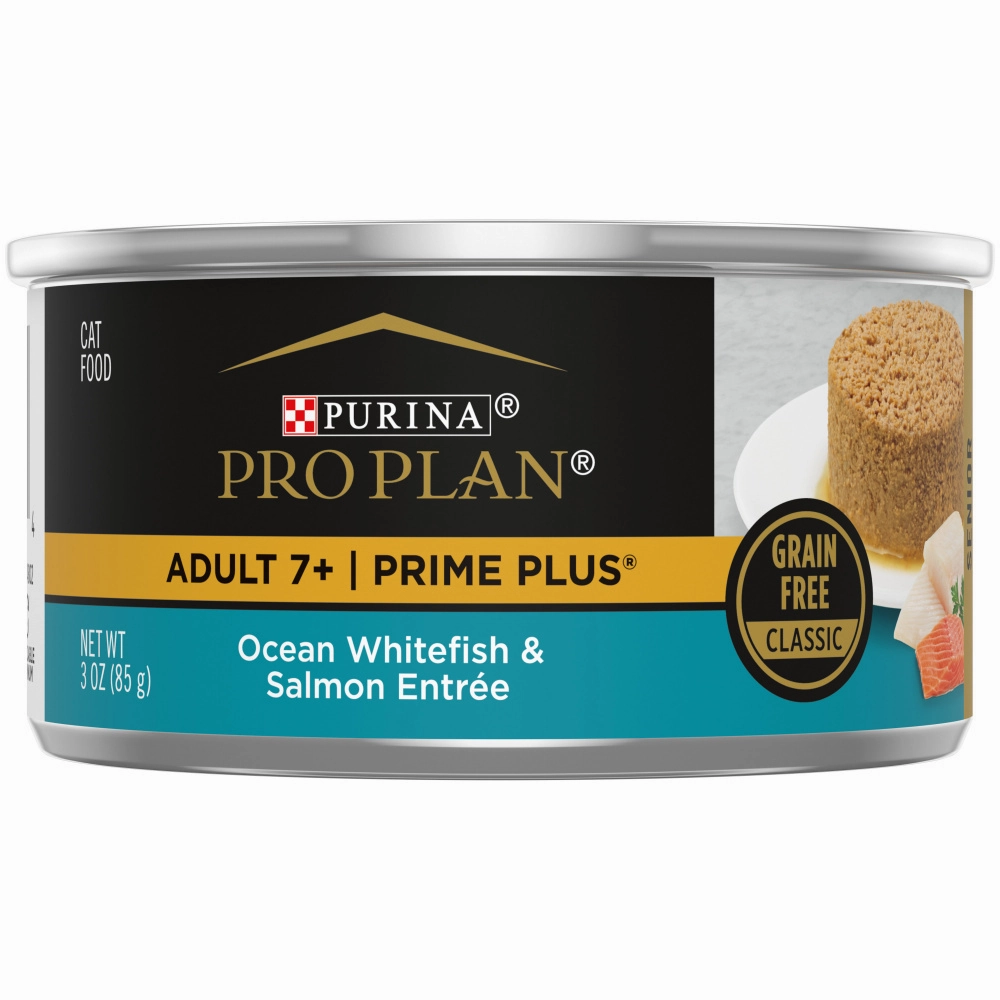 Purina Pro Plan Prime Plus 7  Ocean Whitefish & Salmon Entree Classic Canned Cat Food