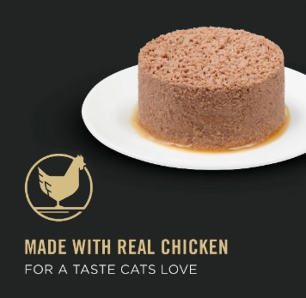 Purina Pro Plan Senior Cat 11   Chicken & Beef Entree Canned Cat Food