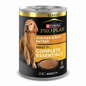 Purina Pro Plan Wet Dog Food For Senior Dogs Adult 7 Plus Chicken and Rice Entree Classic