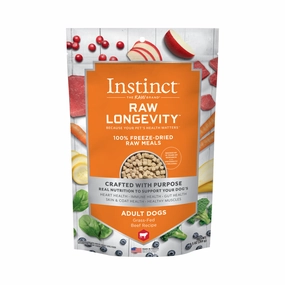 Raw Longevity Freeze Dried Raw Meals - Beef Dog Food
