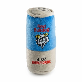 Red Bulldog Energy Drink Dog Toy