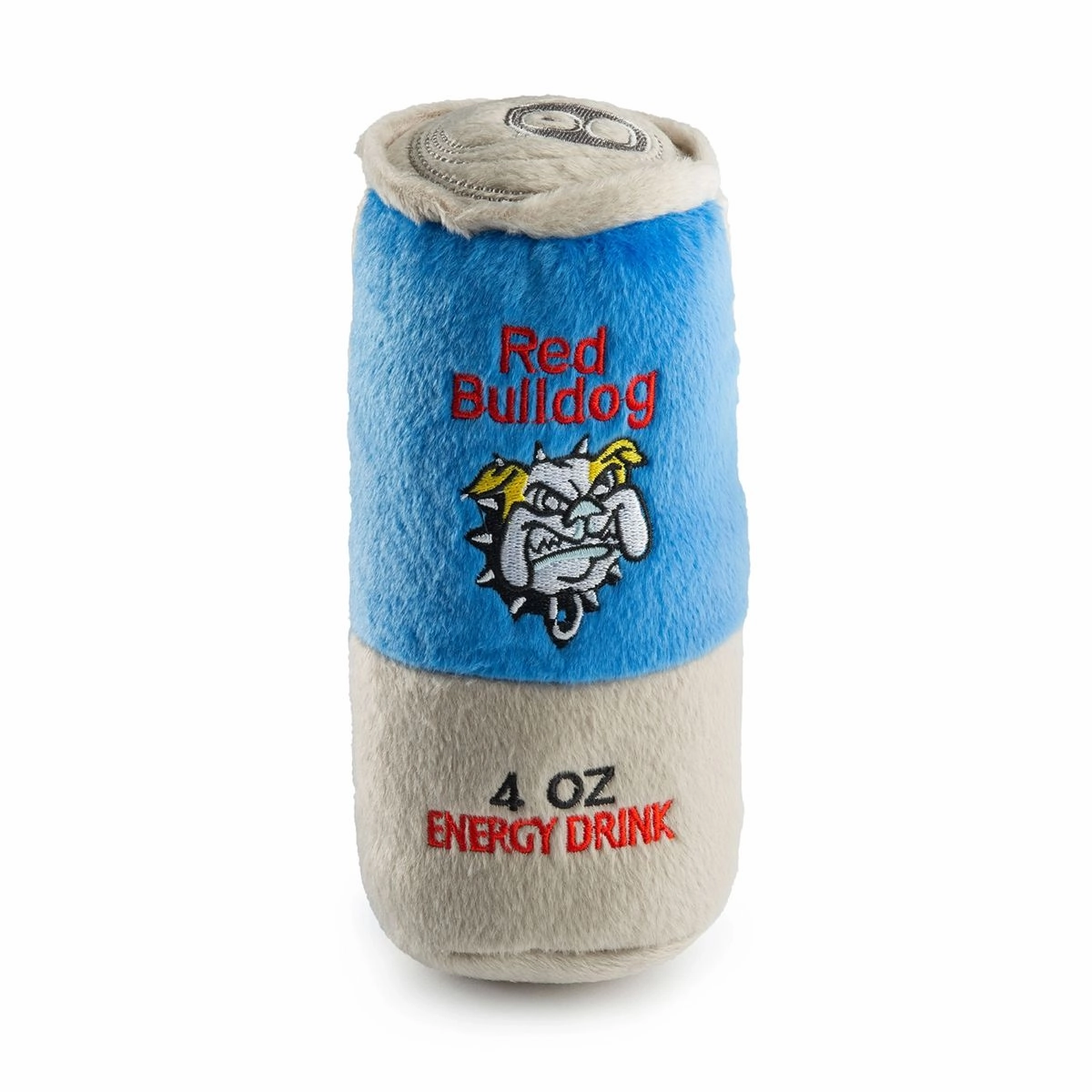 Red Bulldog Energy Drink Dog Toy