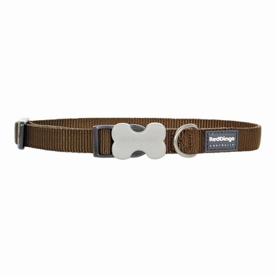 Red Dingo Dog Collar Brown S (12mm x 20-32cm)