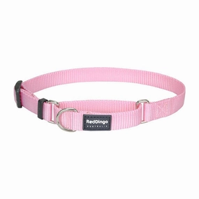 Red Dingo Dog Martingale Collar Pink (20mm x 32-47cm)
