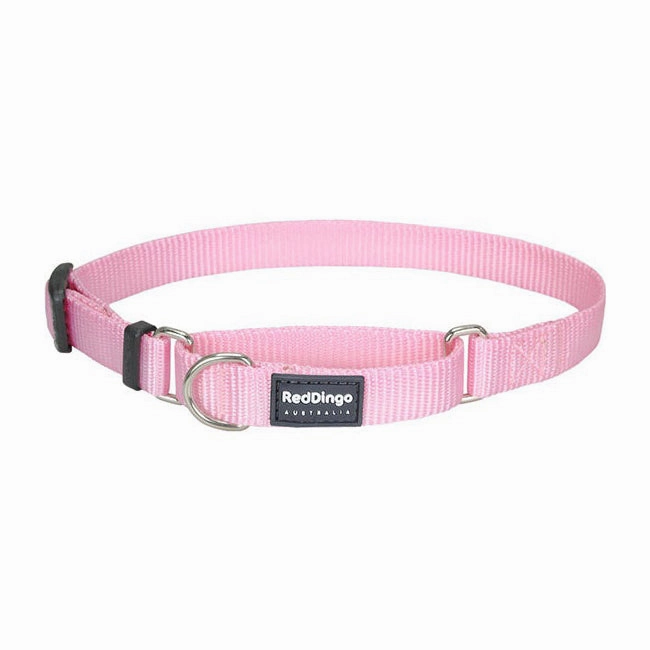 Red Dingo Dog Martingale Collar Pink (20mm x 32-47cm)