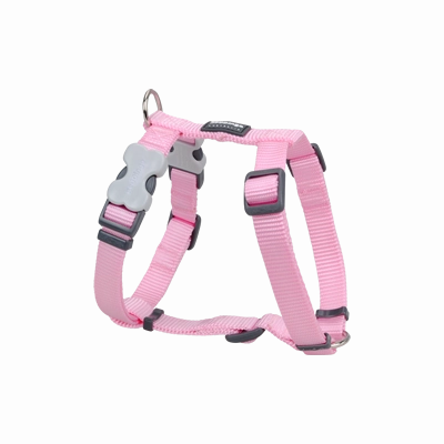 Red Dingo Dog Plain Harness Pink 15mm