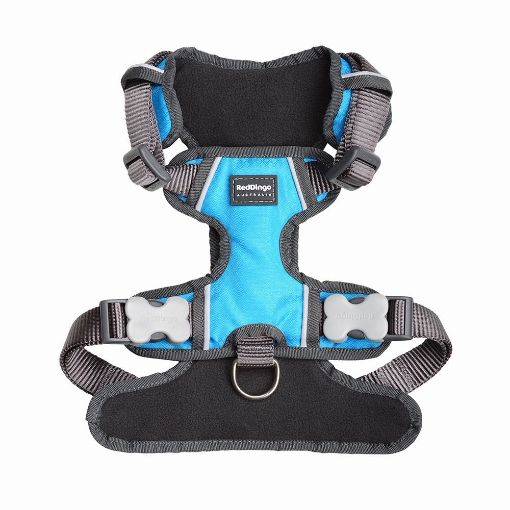 Red Dingo Padded Harness Turquoise XL
