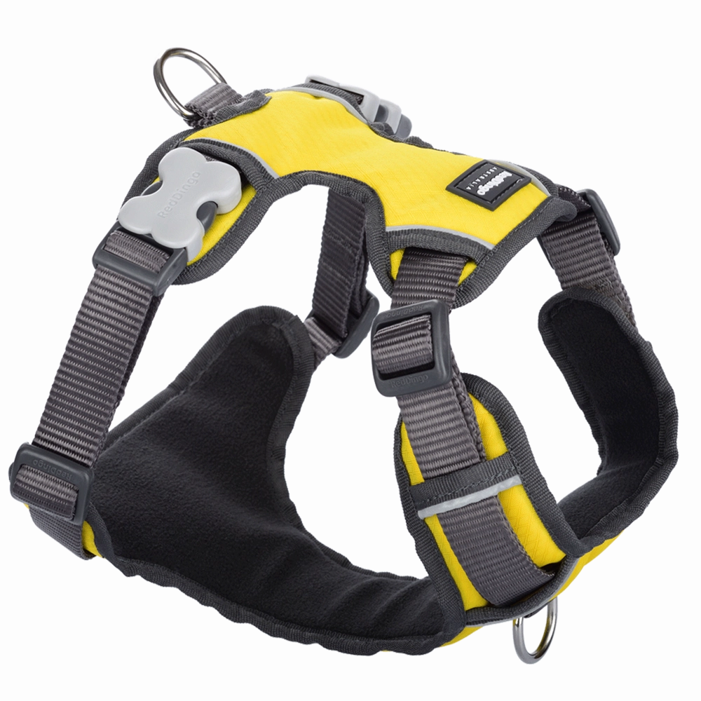 Red Dingo Padded Harness Yellow S