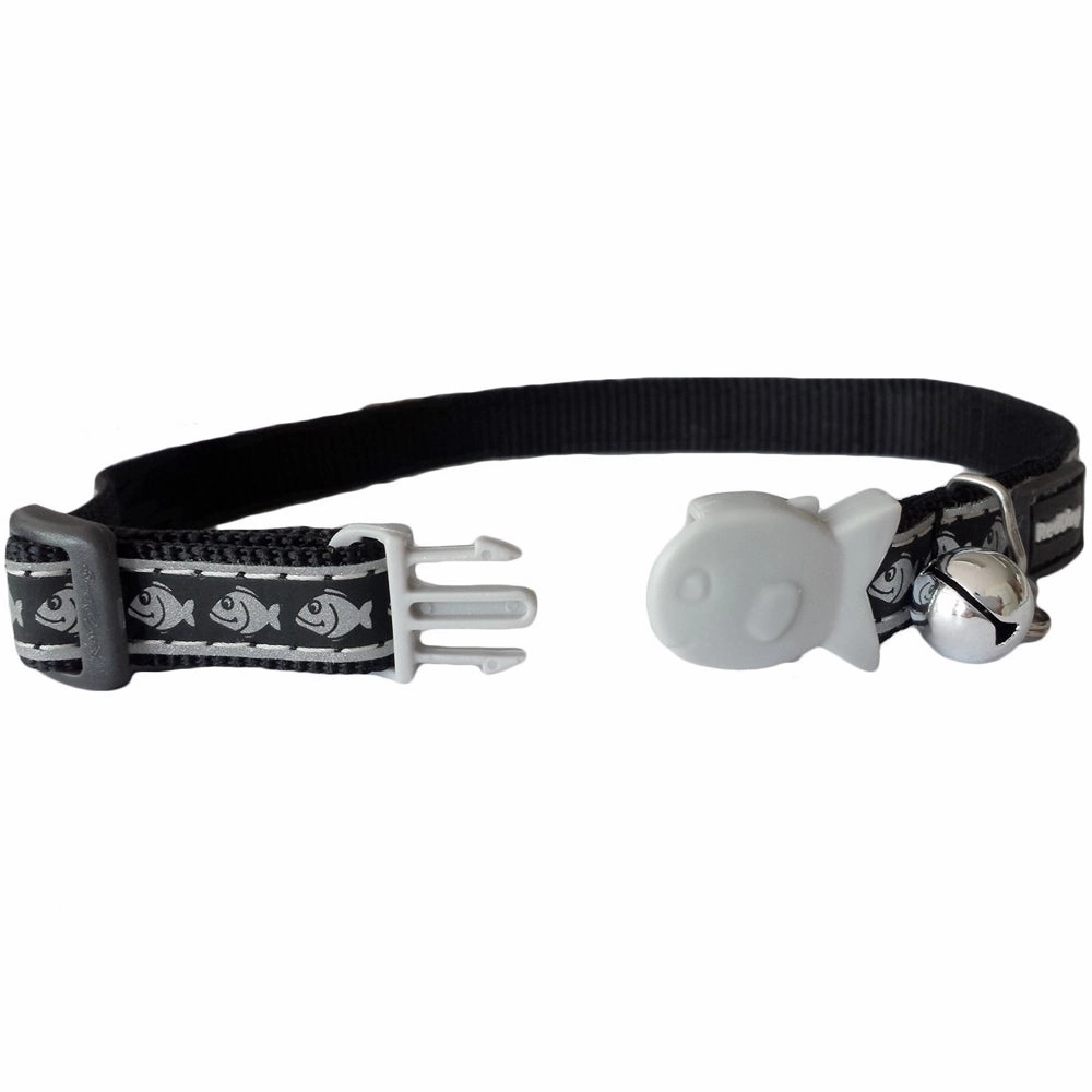 Red Dingo Reflective Fish Cat Collar