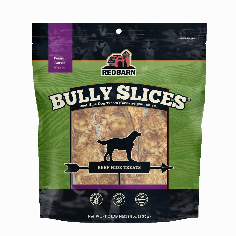 Redbarn Peanut Butter Flavored Bully Slices Dog Chew