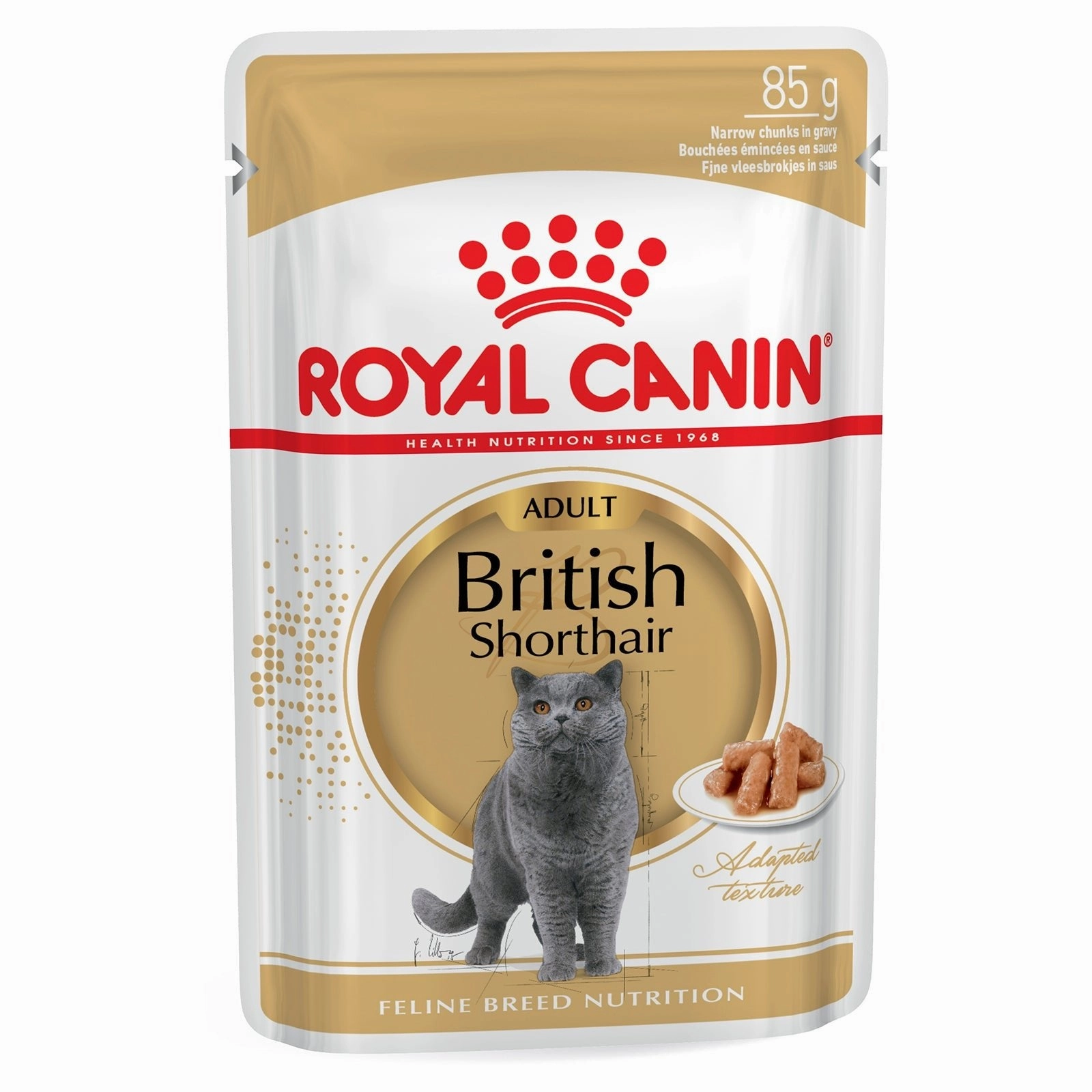 Royal Canin Cat Food Pouch Adult British Shorthair Gravy