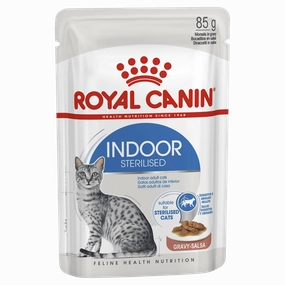 Royal Canin Cat Food Pouch Adult Indoor Gravy