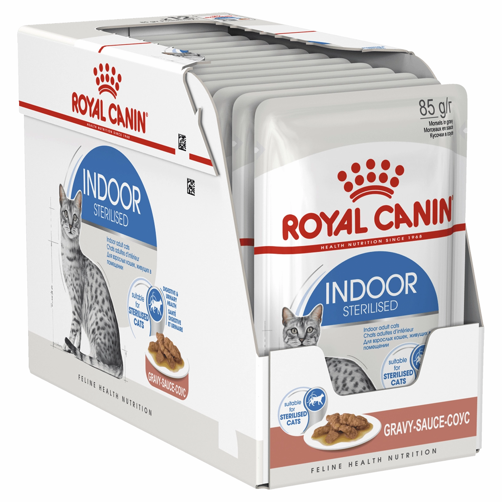 Royal Canin Cat Food Pouch Adult Indoor Gravy