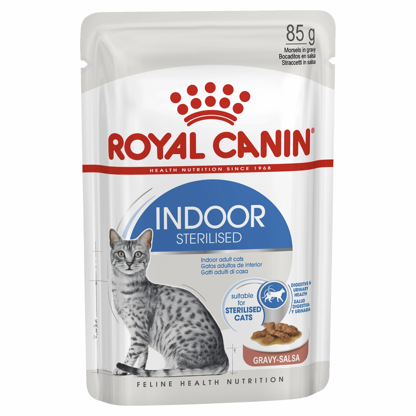 Royal Canin Cat Food Pouch Adult Indoor Gravy