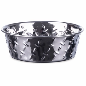 Ruff-N-Tuff Diamond Plate Steel Bowls
