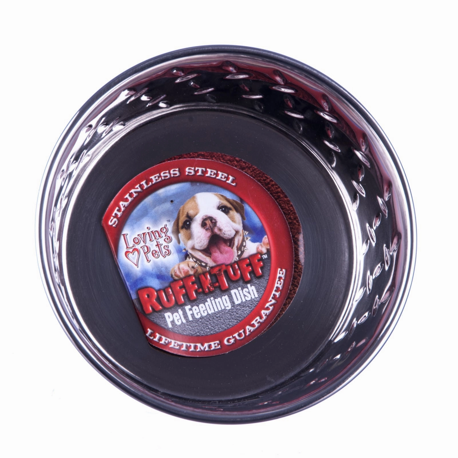 Ruff-N-Tuff Diamond Plate Steel Bowls