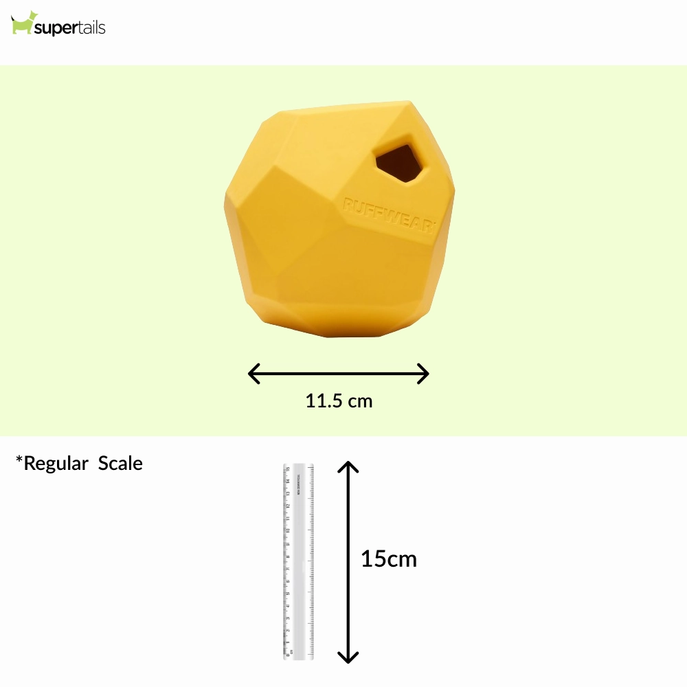 Ruffwear Gnawt a Rock Toy for Dogs (Dandeliion Yellow)