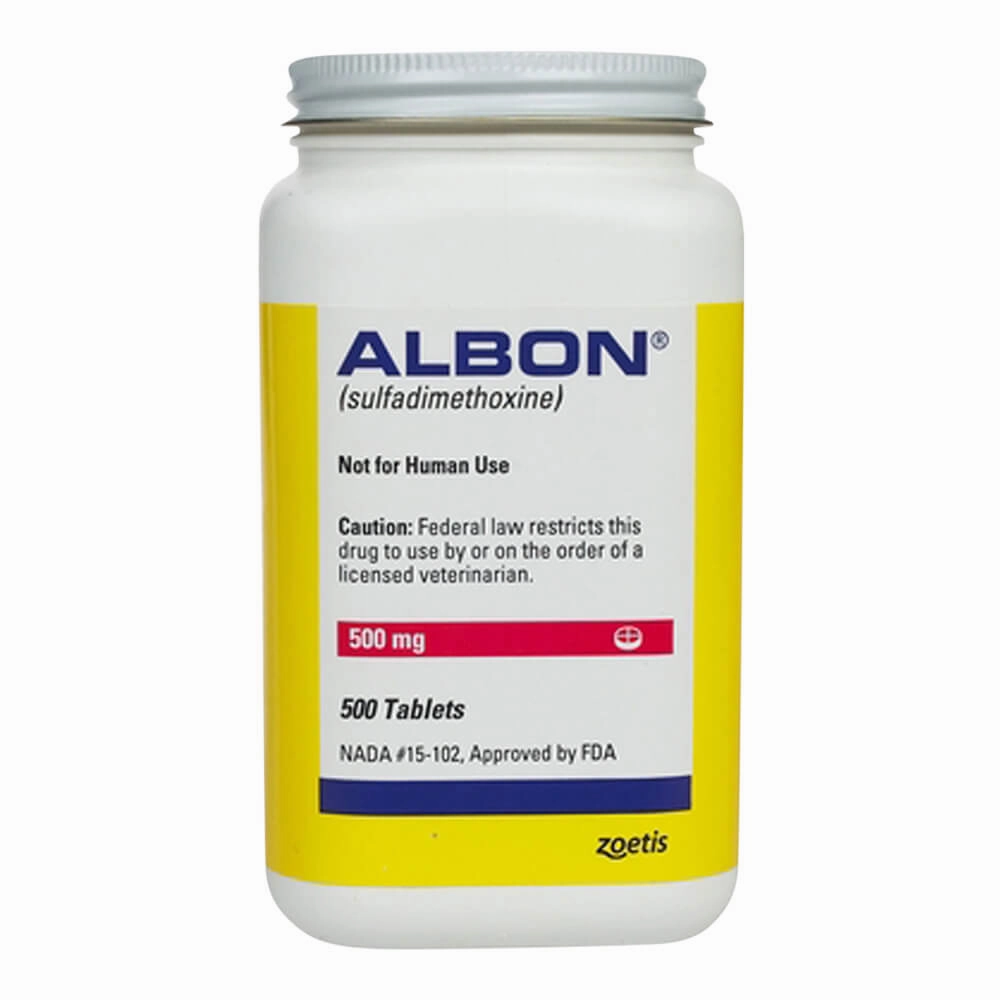 Rx Albon (sulfadimethoxine) Tablets for Dogs & Cats