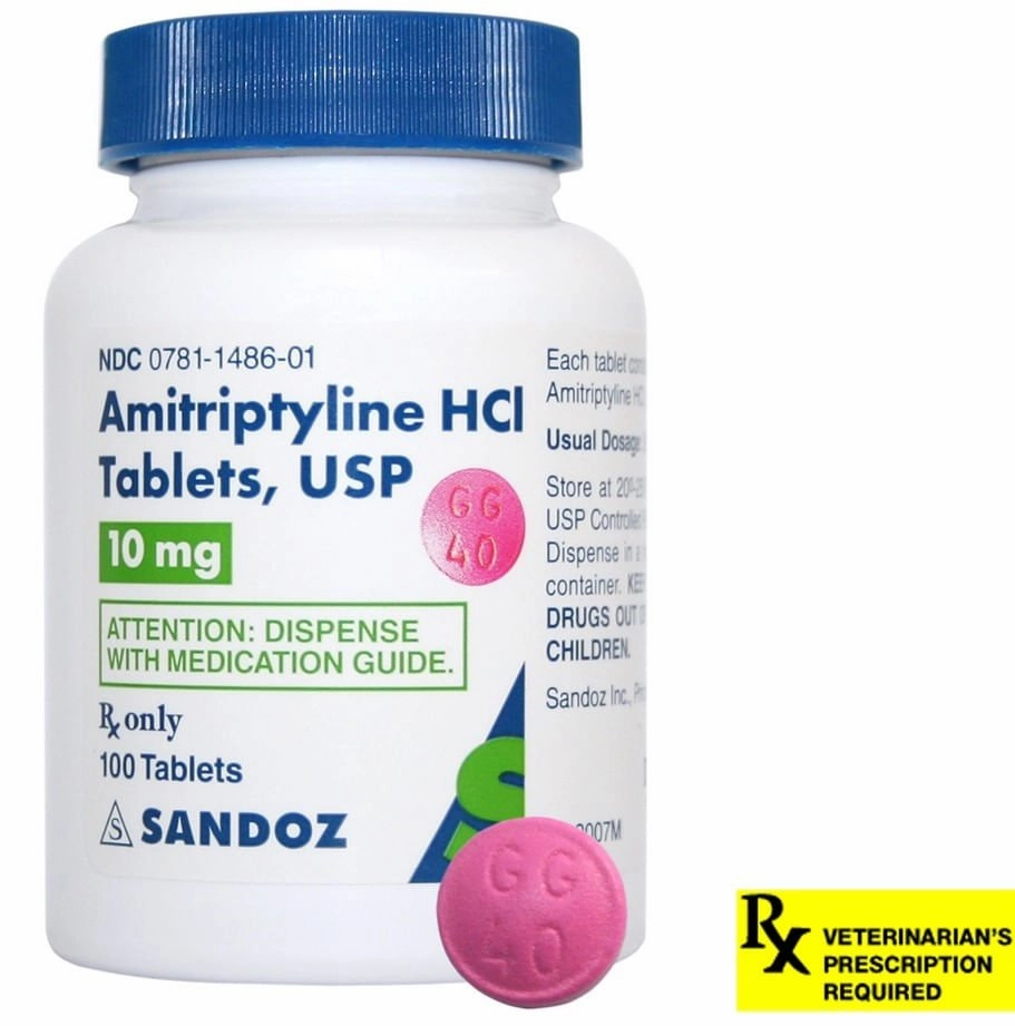 Rx Amitriptyline HCl (Generic) Tablets for Dogs & Cats