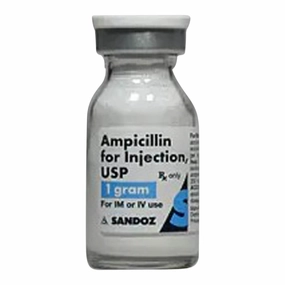 Rx Ampicillin Injection (Generic), 1 gm vial for Horses, Dogs, & Cats