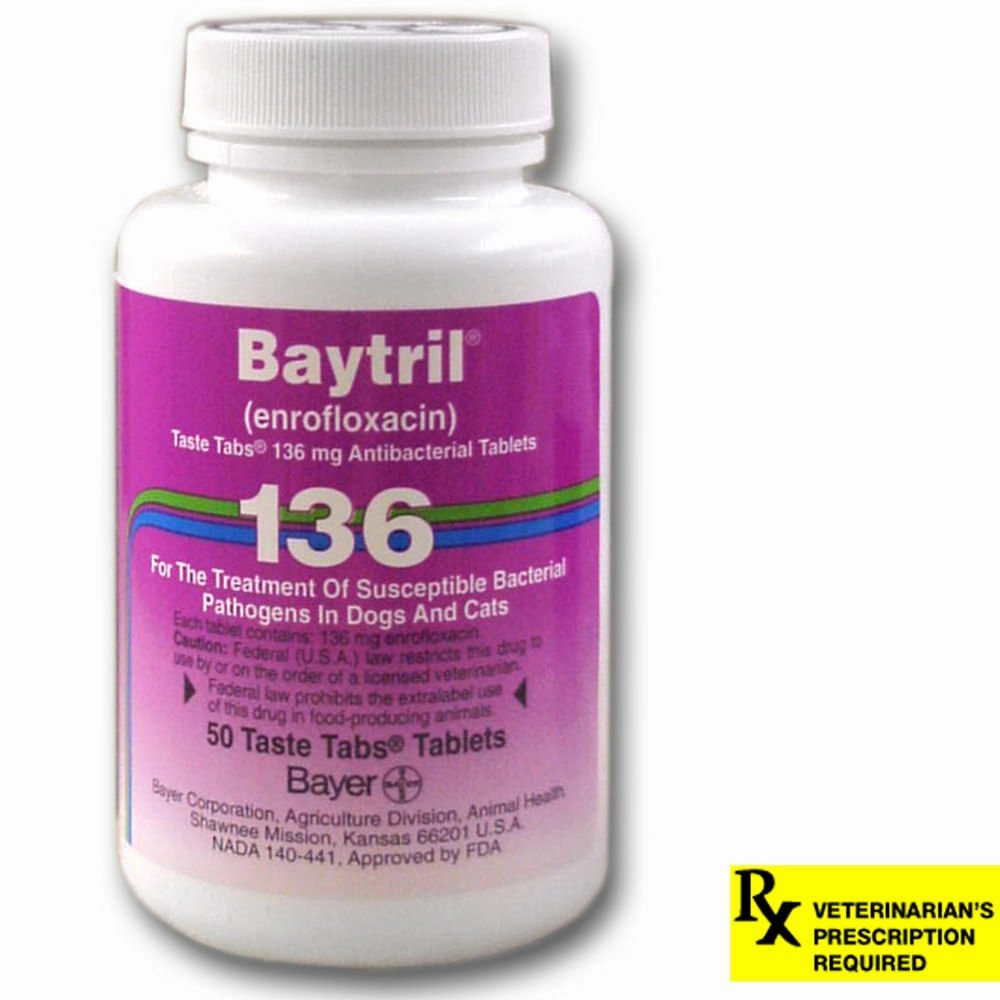 Rx Baytril for Dogs and Cats (Tablets)