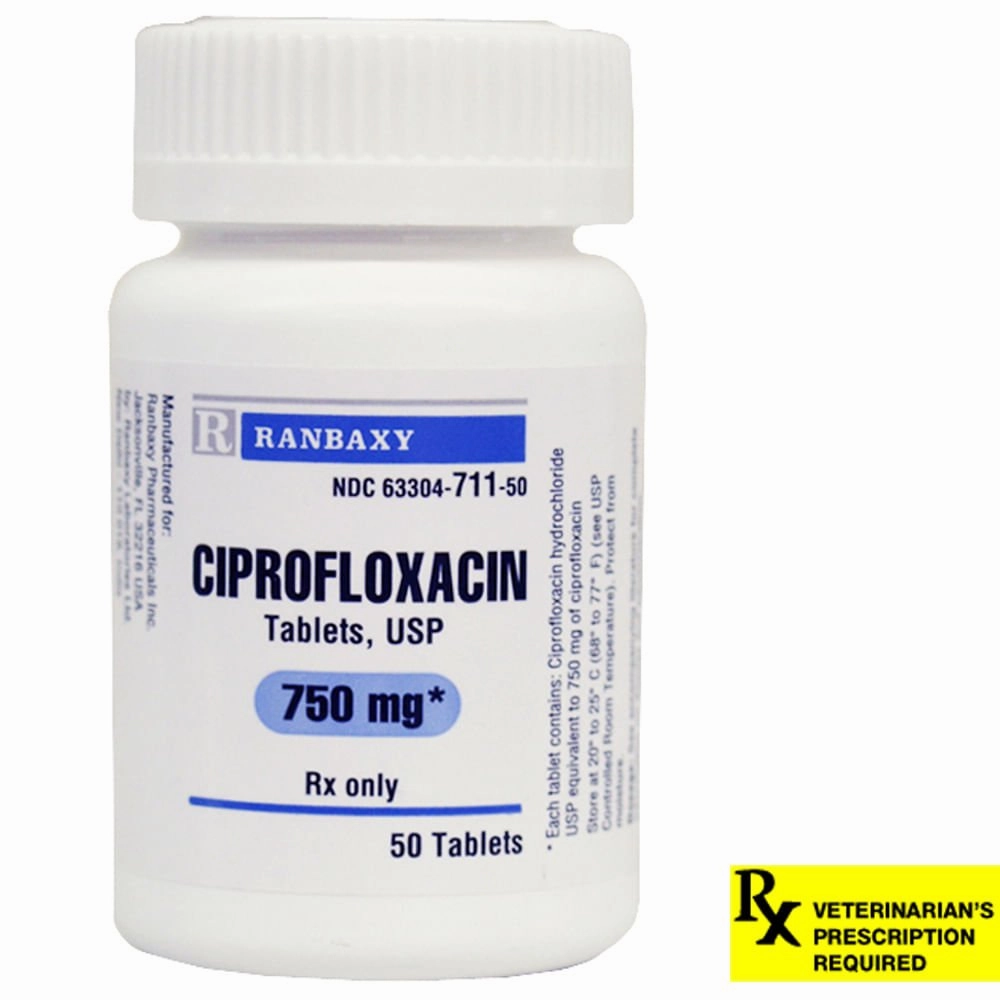 Rx Ciprofloxacin HCl (Generic) Tablets for Dogs & Cats