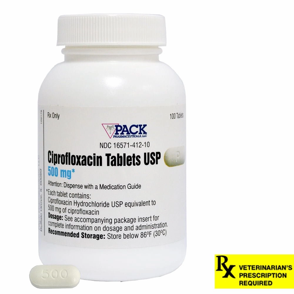 Rx Ciprofloxacin HCl (Generic) Tablets for Dogs & Cats