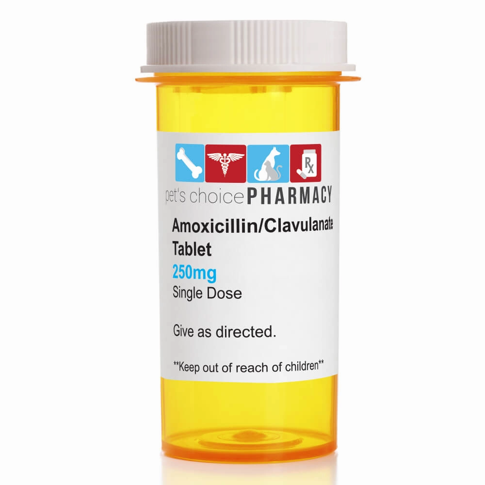 Rx Clavacillin (amoxicillin trihydrate/clavulanate potassium) Tablets for Dogs