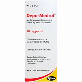 Rx Depo-Medrol Injection for Dogs, Cats, & Horses