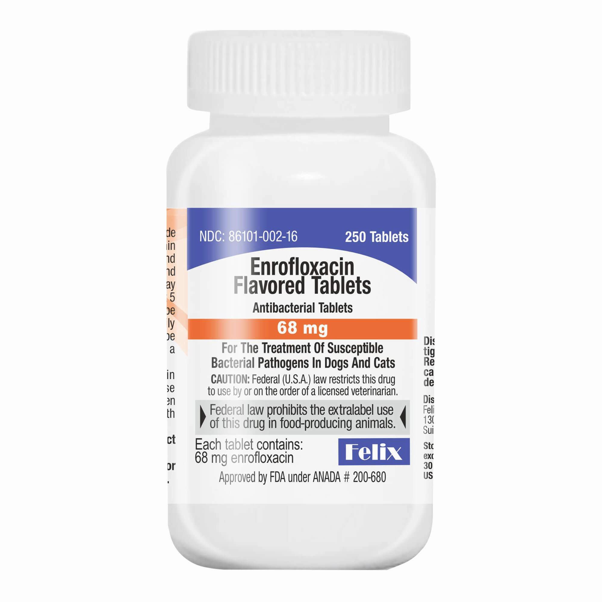Rx Enrofloxacin (Generic) Flavored Tablets for Dogs & Cats