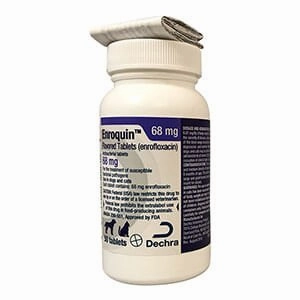 Rx Enroquin (enrofloxacin) Tablets for Dogs and Cats