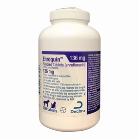 Rx Enroquin (enrofloxacin) Tablets for Dogs and Cats