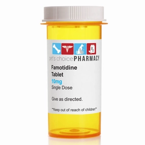 Rx Famotidine (Generic) Tablets for Dogs & Cats, 10 mg x 70 ct