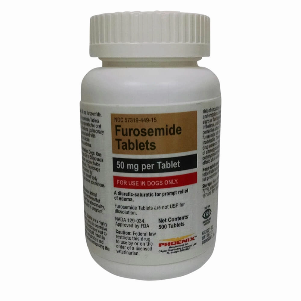 Rx Furosemide (Generic) Tablets for Dogs & Cats