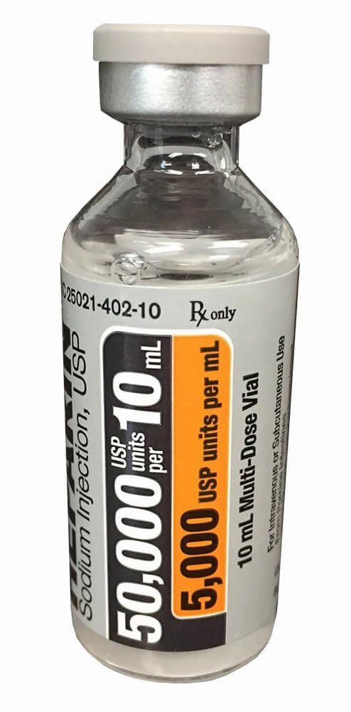 Rx Heparin Injection for Dogs, Cats, & Horses