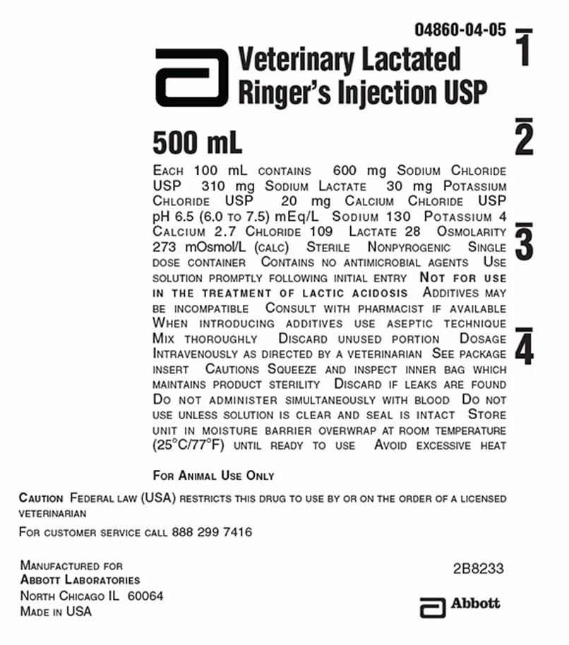 Rx Lactated Ringer's Electrolyte Injection Solution