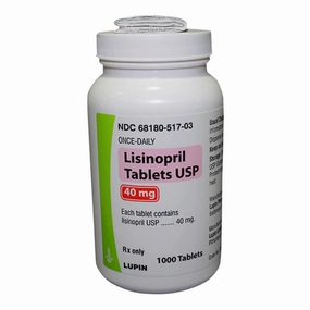 Rx Lisinopril Tablets, 40mg, 100 ct