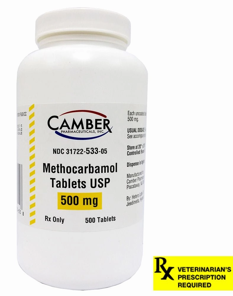 Rx Methocarbamol (Generic) Tablets for Dogs, Cats, & Horses