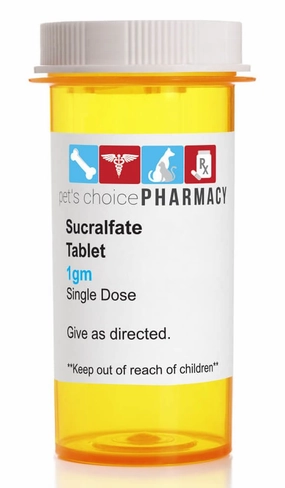 Rx Sucralfate (Generic) Tablets for Horses, Dogs, & Cats, 1 gram