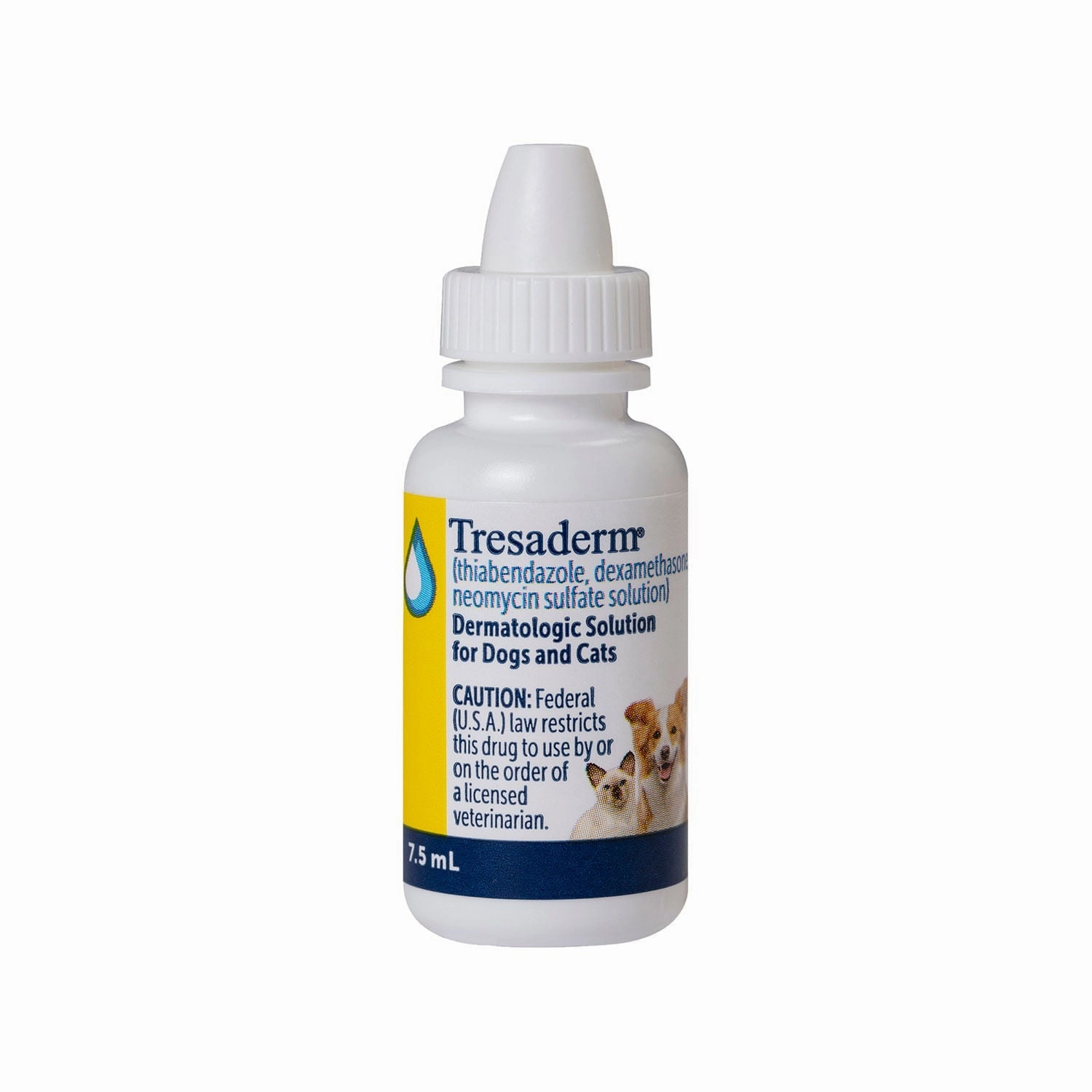 Rx Tresaderm (thiabendazole, dexamethasone, neomycin sulfate solution) Dermatologic Solution for Dogs & Cats
