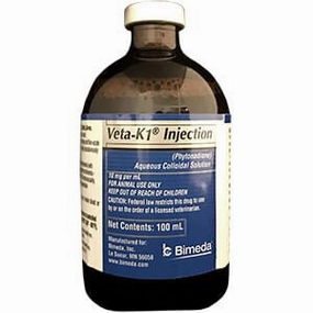 Rx Veta-K1 (phytonadione) Injection, 100ml