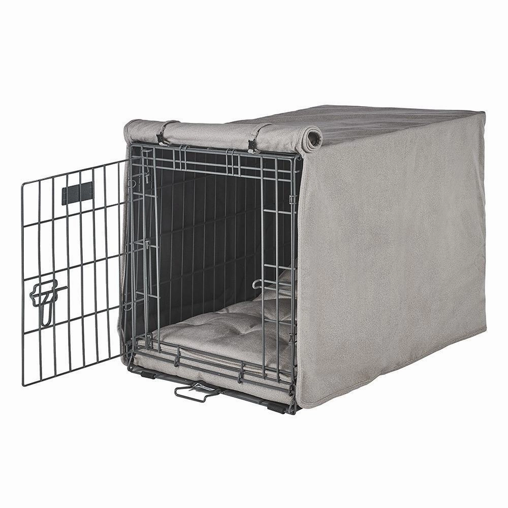 Sandstone Micro Flannel Dog Crate Cover