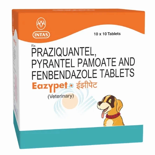Savavet Fiprofort Plus (Fipronil) Tick & Flea Control Spot On for Dogs (20-40kg) And Intas Eazypet Deworming Tablet (Pack of 10) Combo