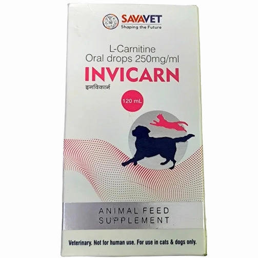 Savavet Invicarn (L Carnitine) for Dogs and Cats