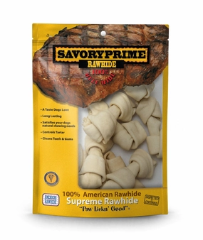 Savory Prime 4-5 Small Bone Value Pack White for Dogs - 10 pk
