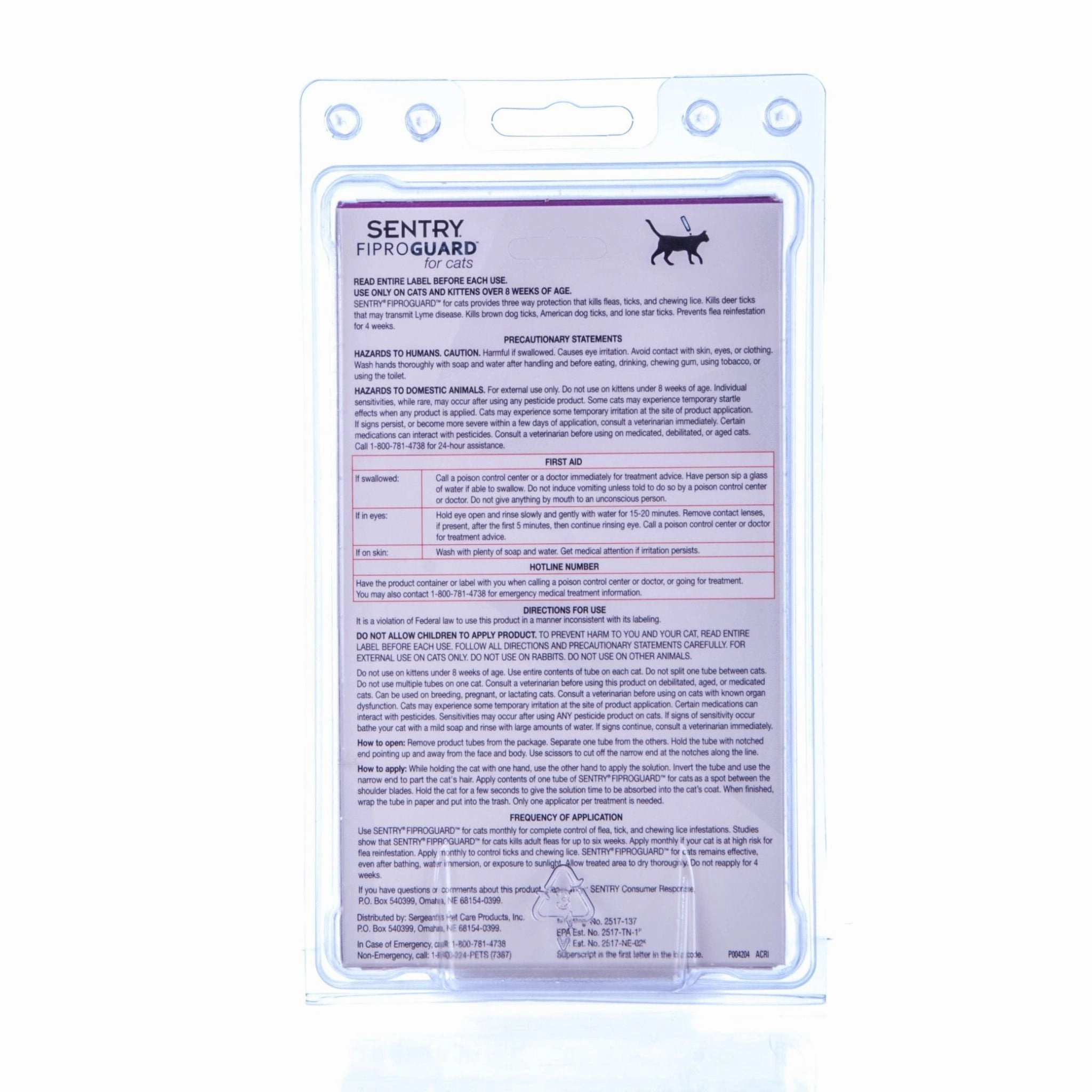 Sentry FiproGuard for Cats