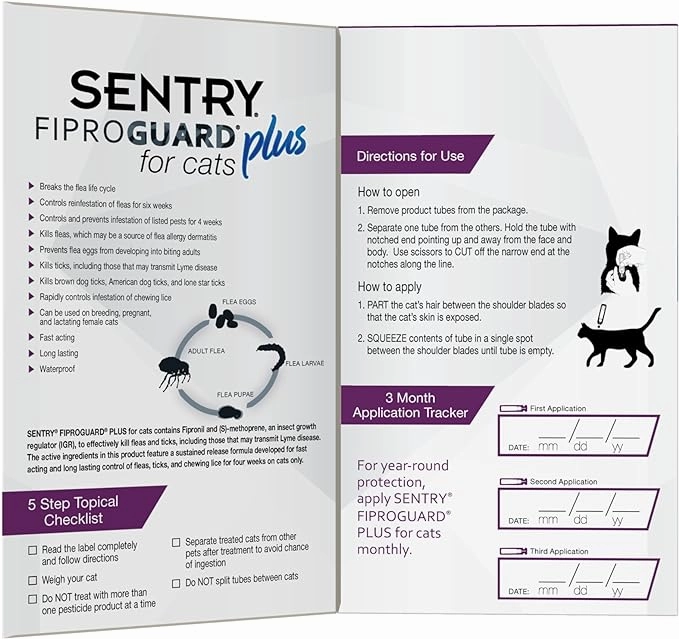 Sentry Fiproguard Plus for Cats
