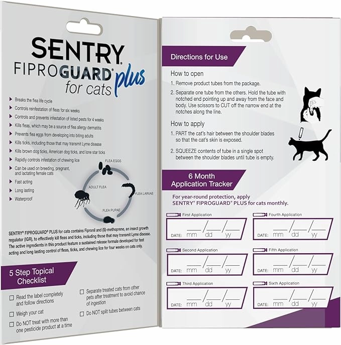Sentry Fiproguard Plus for Cats