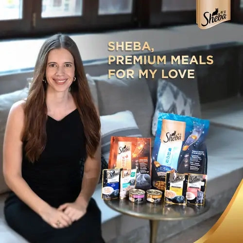 Sheba Chicken With Tuna In Gravy Rich Premium Adult Fine Wet Food and Chicken Flavour Irresistible All Life Stage Cat Dry Food Combo